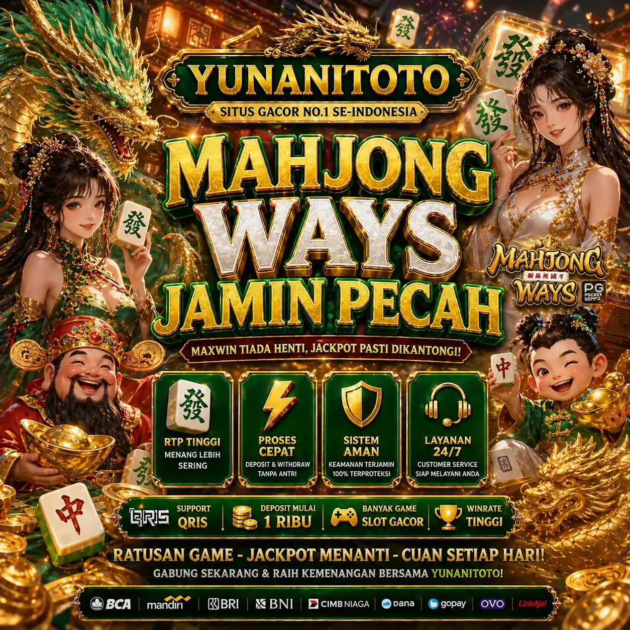 YUNANITOTO Rekomendasi Permainan Mahjong Ways Dengan Peluang Pecah Selayar